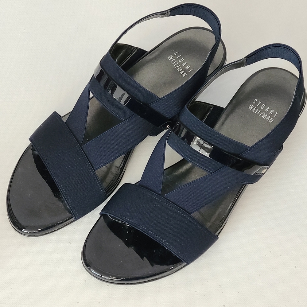 Stuart Weitzman- Navy Sandal 8.5M